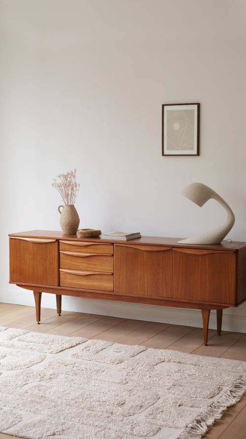 Alerte nouvelle pépite vintage 😍 On a craqué pour cette enfilade en teck Stonehill au design iconique des années 60, une pièce au charme intemporel !