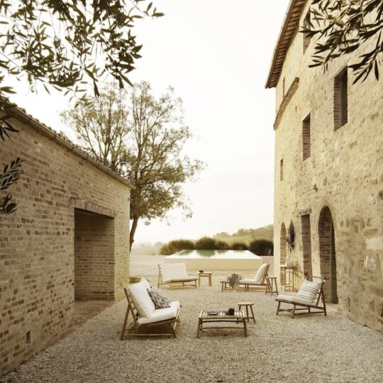 Salon de jardin bambou
