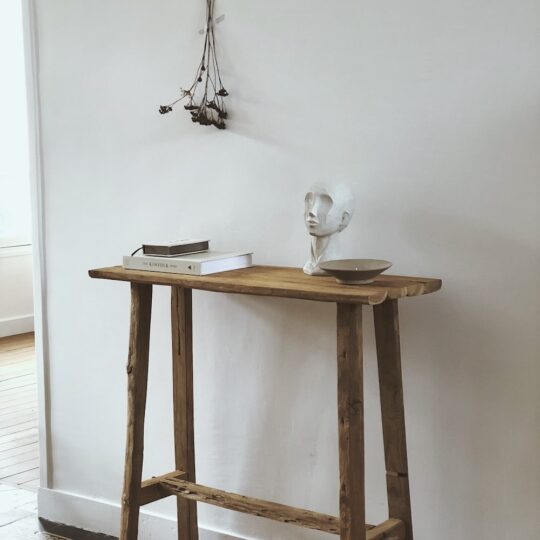Console en teck vieilli