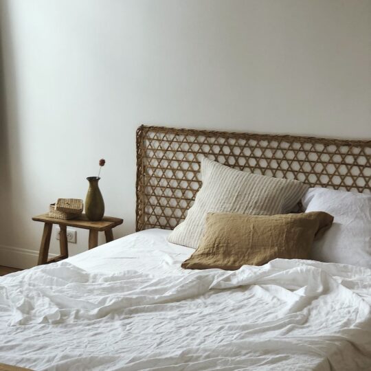 tete de lit bambou