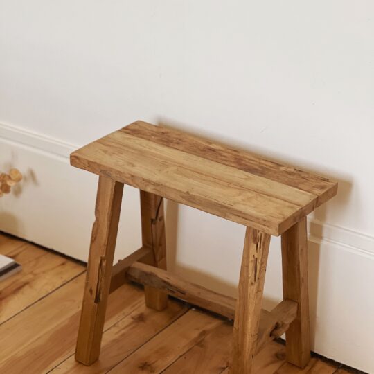 Banc en teck recyclé - 40/50/60cm – Image 5