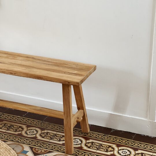 Banc en teck recyclé – 120/140/160cm – Image 3