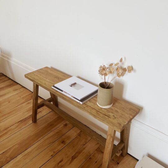 Banc en teck recyclé - 80/100cm – Image 7
