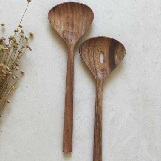 Couvert à salade en bois