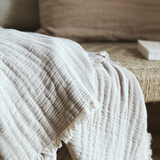 Couvre lit coton