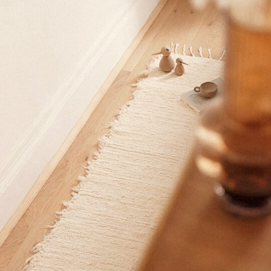 Tapis écru unis en coton recyclé – Image 6
