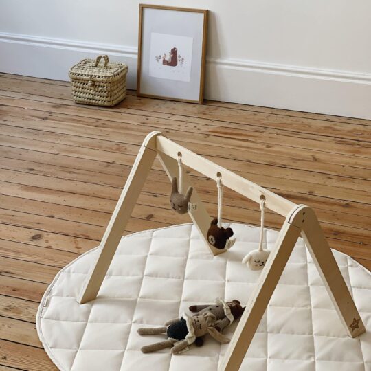 Arche d'éveil bébé en bois