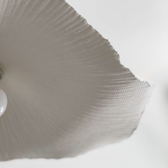 Suspension luminaire “fleur” en papier mâché M/L – Image 5