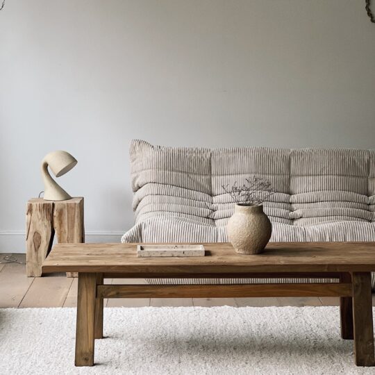 Table basse en teck recyclé – Image 1