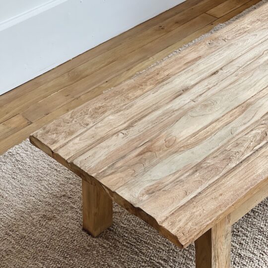 Table basse teck recyclé