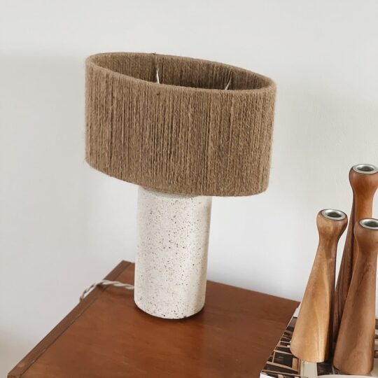 Lampe béton fait main