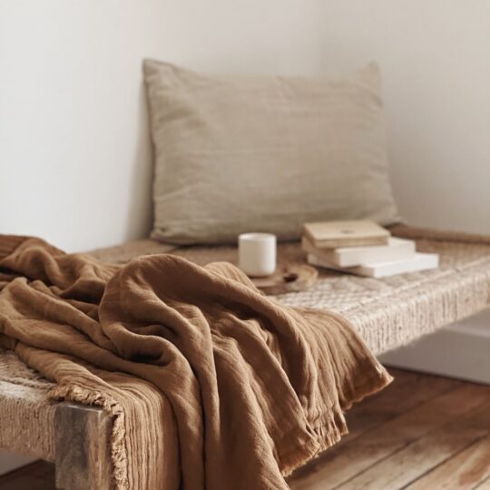 Plaid en coton naturel – Image 7