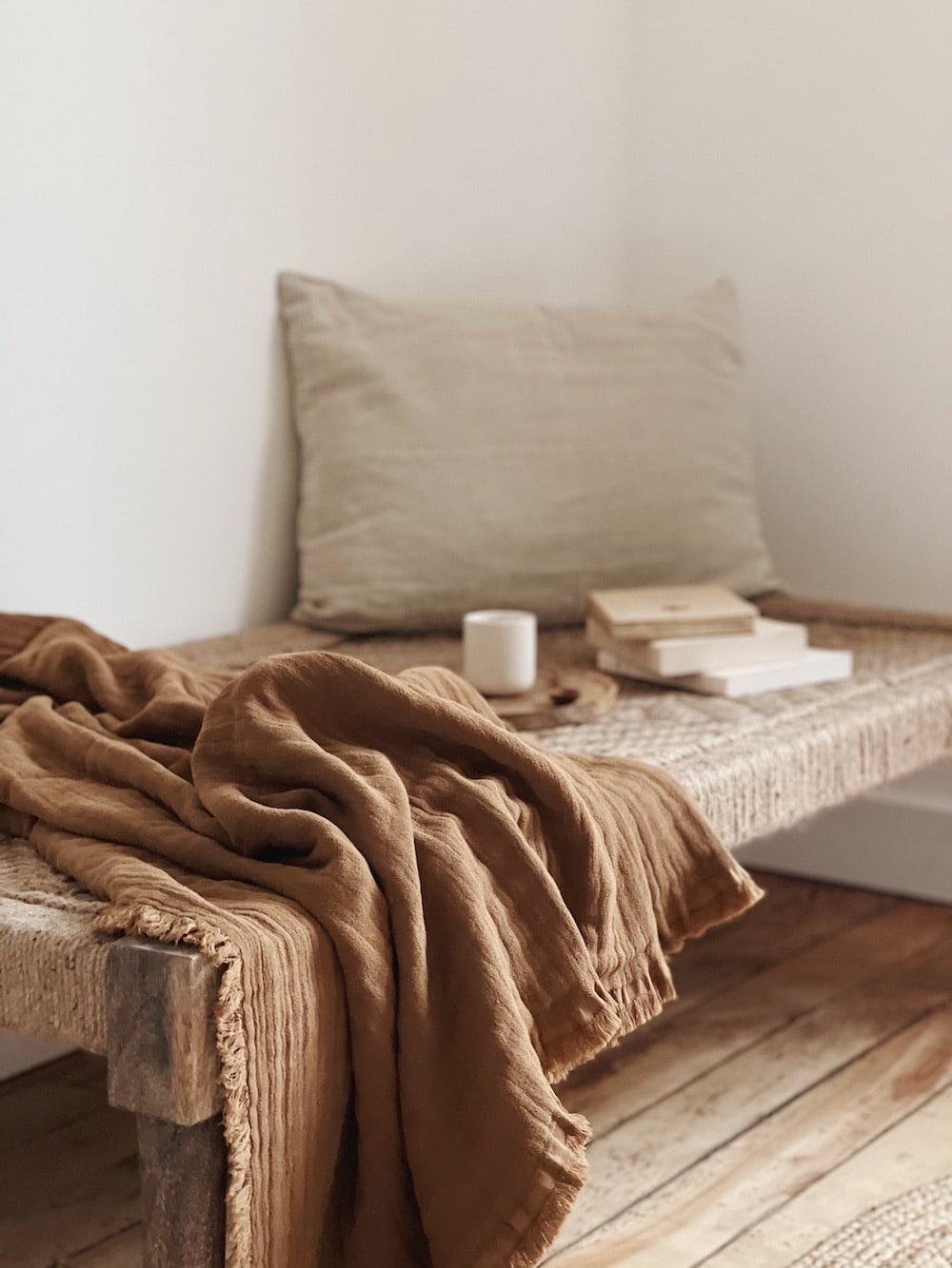 Plaid en coton naturel – Image 7