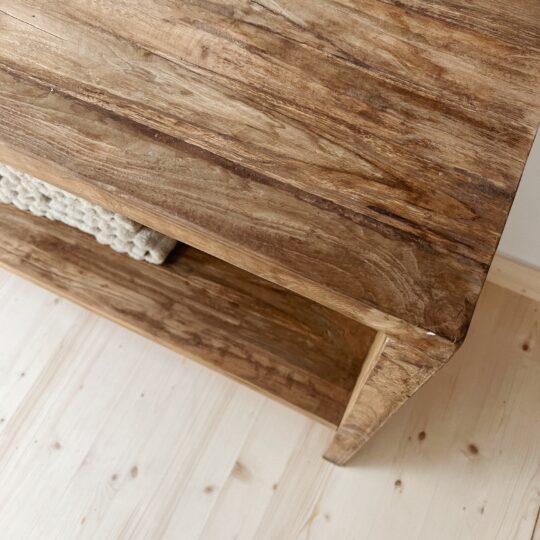 Console en teck recyclé - salle de bain – Image 5