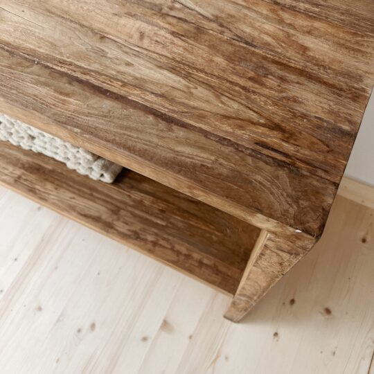 Console en teck recyclé - salle de bain – Image 5