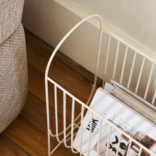 Porte-magazines beige – Image 3