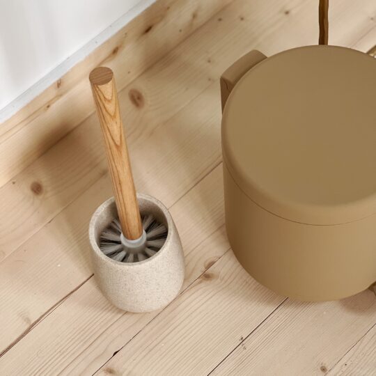 Porte brosse WC grès/ frêne – Image 1