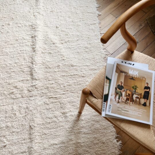Tapis écru unis en coton recyclé 200X300cm – Image 4