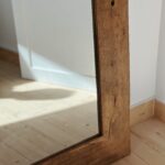 Grand miroir en teck