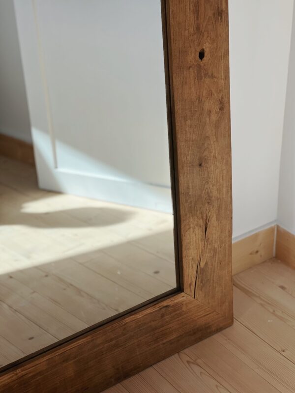 Grand miroir en teck