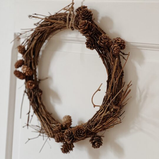 Couronne de Noël en branchages – Image 2