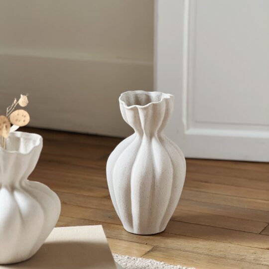 Vase céramique blanc