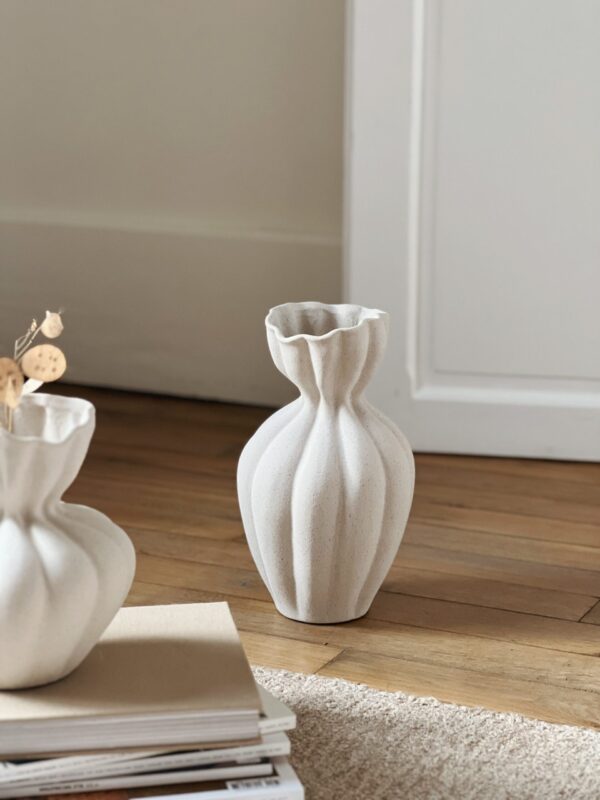 Vase céramique blanc