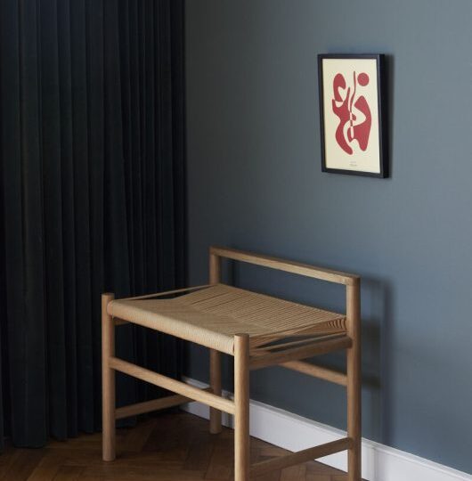 Banc scandinave en chêne clair – Image 2