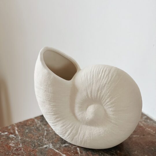 Vase coquillage blanc – Image 2