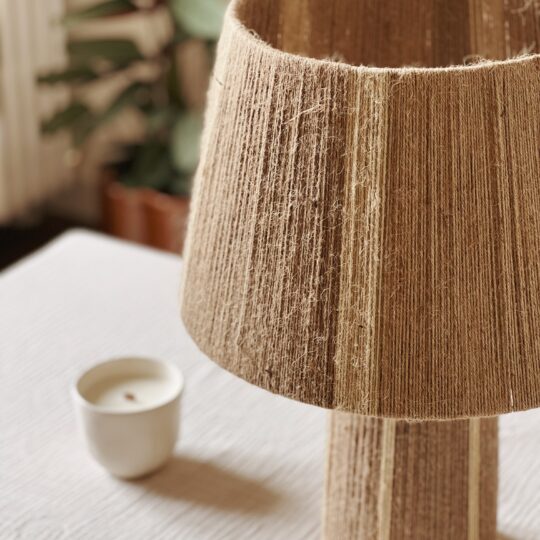 Lampe Paula en jute naturel M