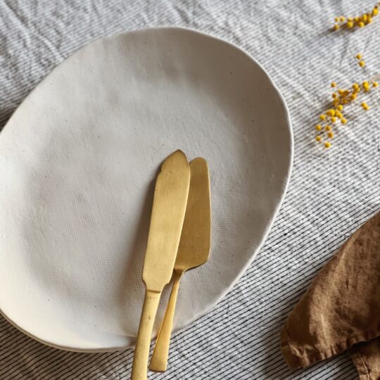Plat ovale en céramique Nélia – Image 2