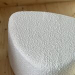pouf bouclette blanc