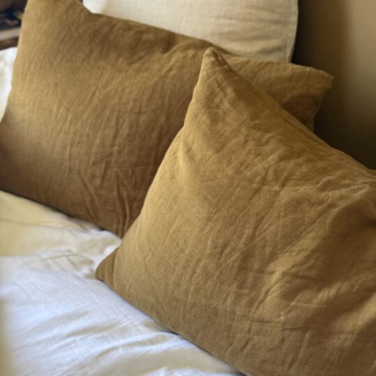 Taies d'oreiller en lin lavé / coton - 5 couleurs – Image 1