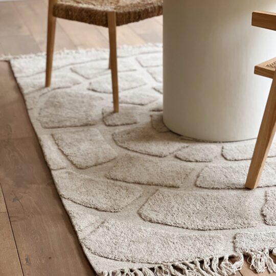Tapis à motifs beige