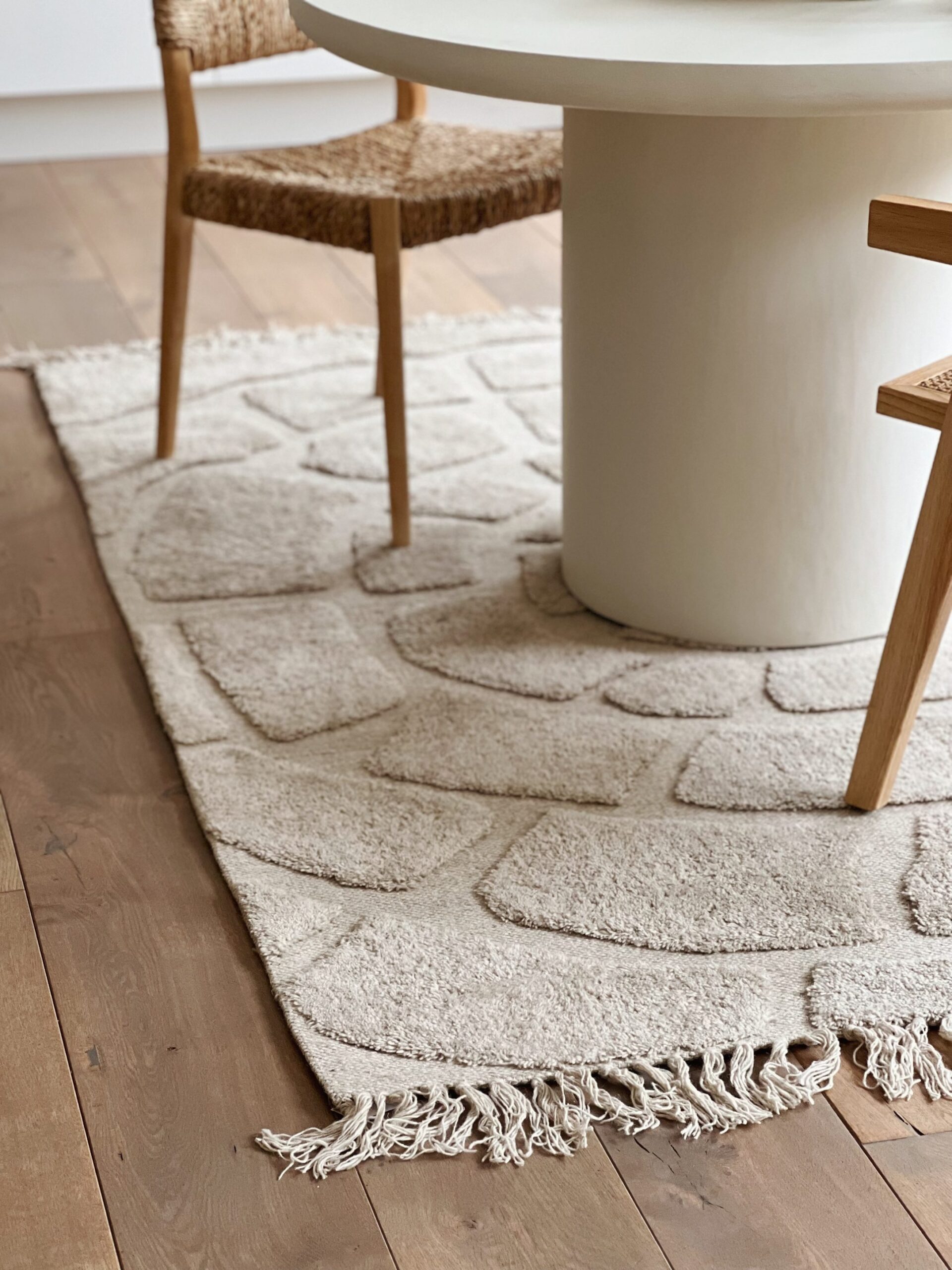 Tapis à motifs beige