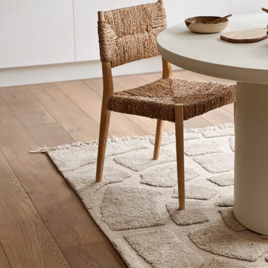 Tapis à motifs beige