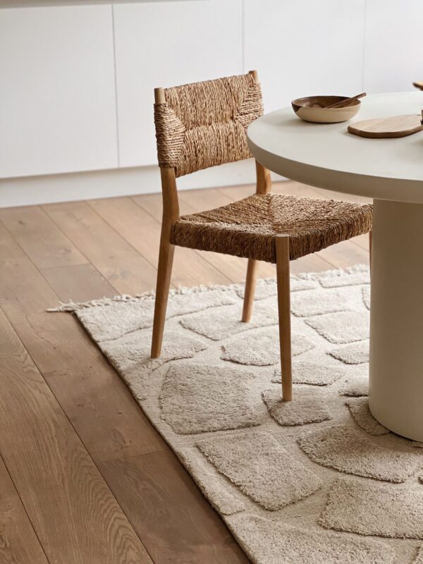 Tapis à motifs beige