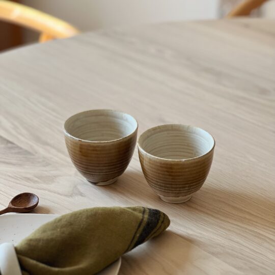 Duo de tasses en grès