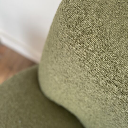 Fauteuil bouclette kaki