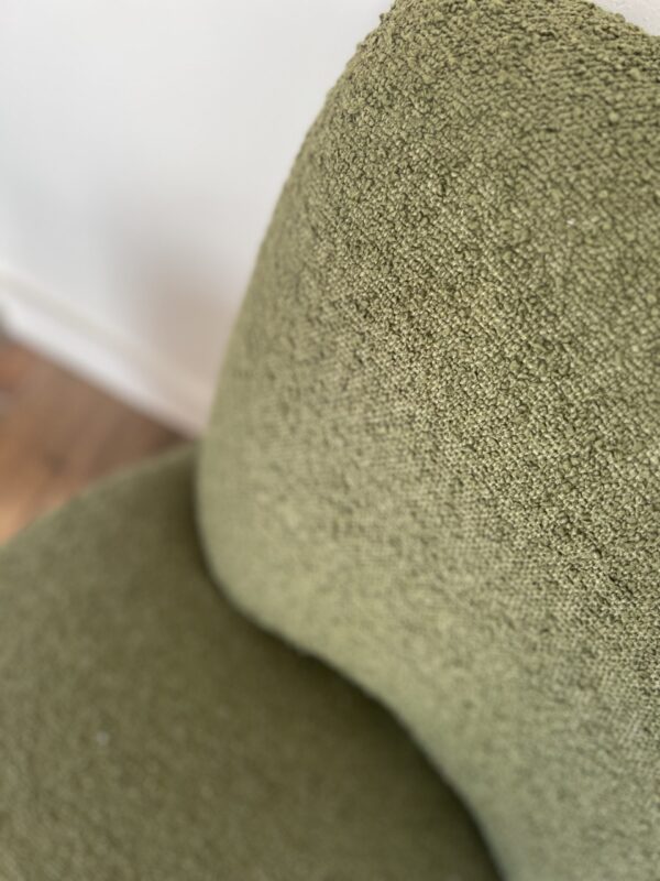 Fauteuil bouclette kaki