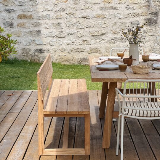 Banc d'exterieur en teck – Image 7