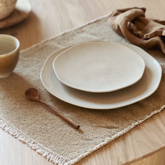 Set de table en coton beige