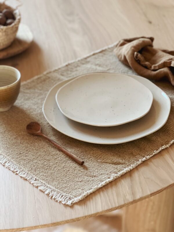 Set de table en coton beige