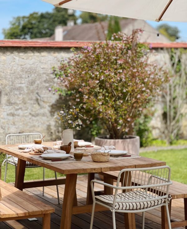 Table à manger de jardin