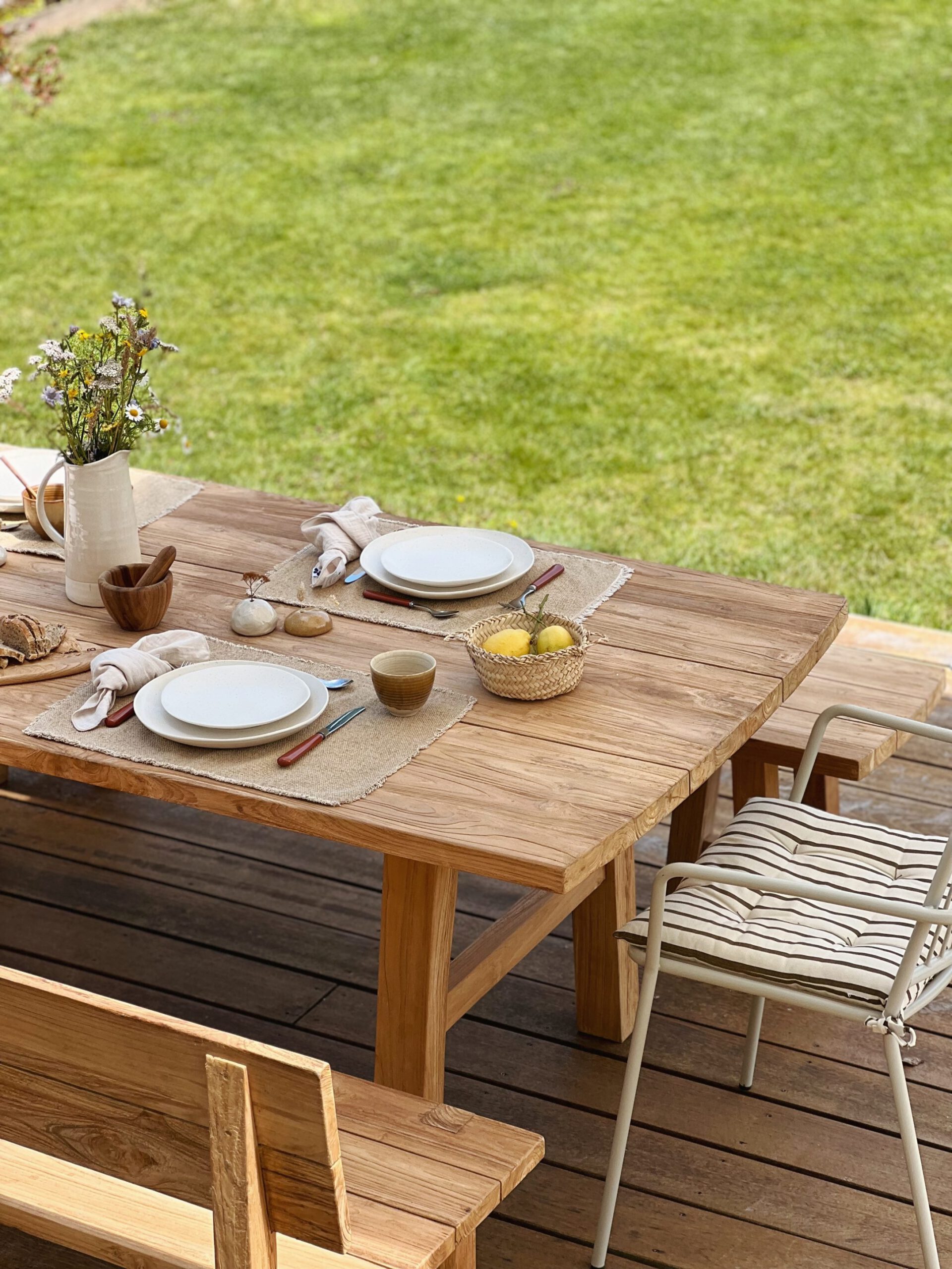 Notre table d'été