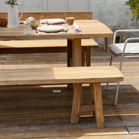 Banc d'exterieur en teck – Image 5