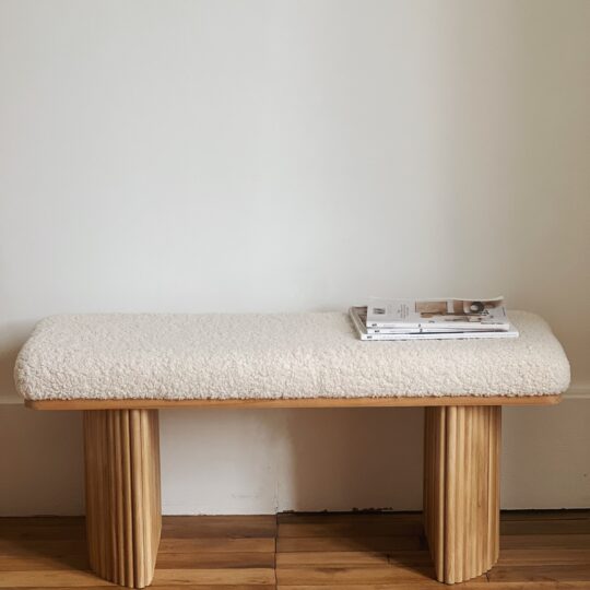 Banc bouclette et bois – Image 3