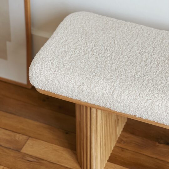 Banc bouclette et bois – Image 2