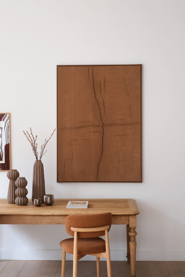 tableau en jute marron tableau en jute marron