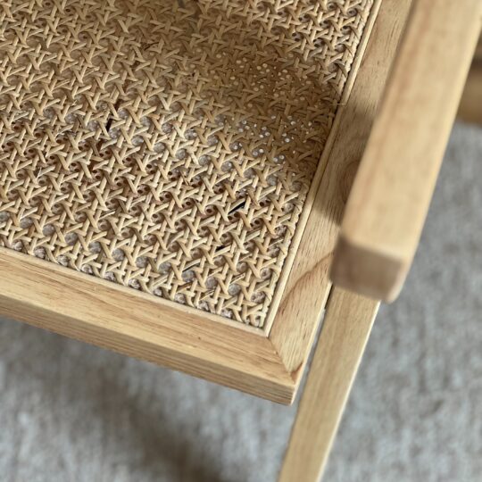 Chaise en cannage bois naturel